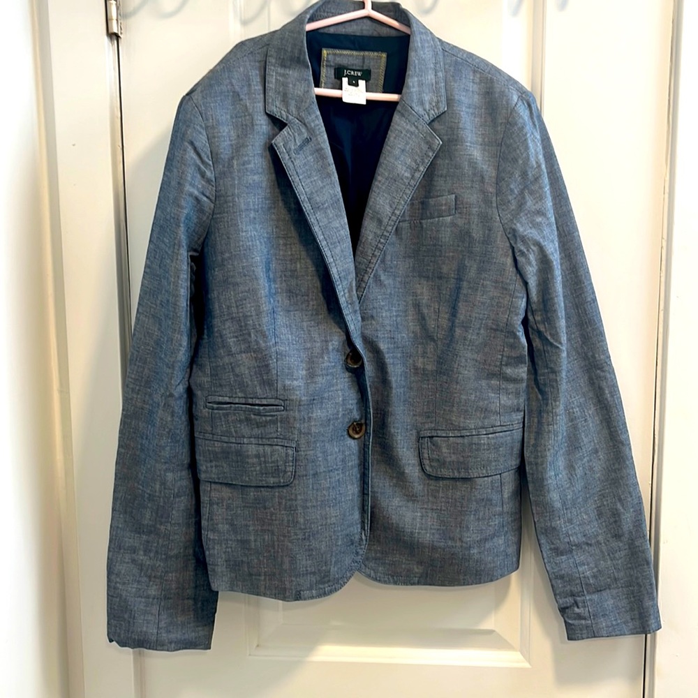 Blue Size 4 j crew blazer
